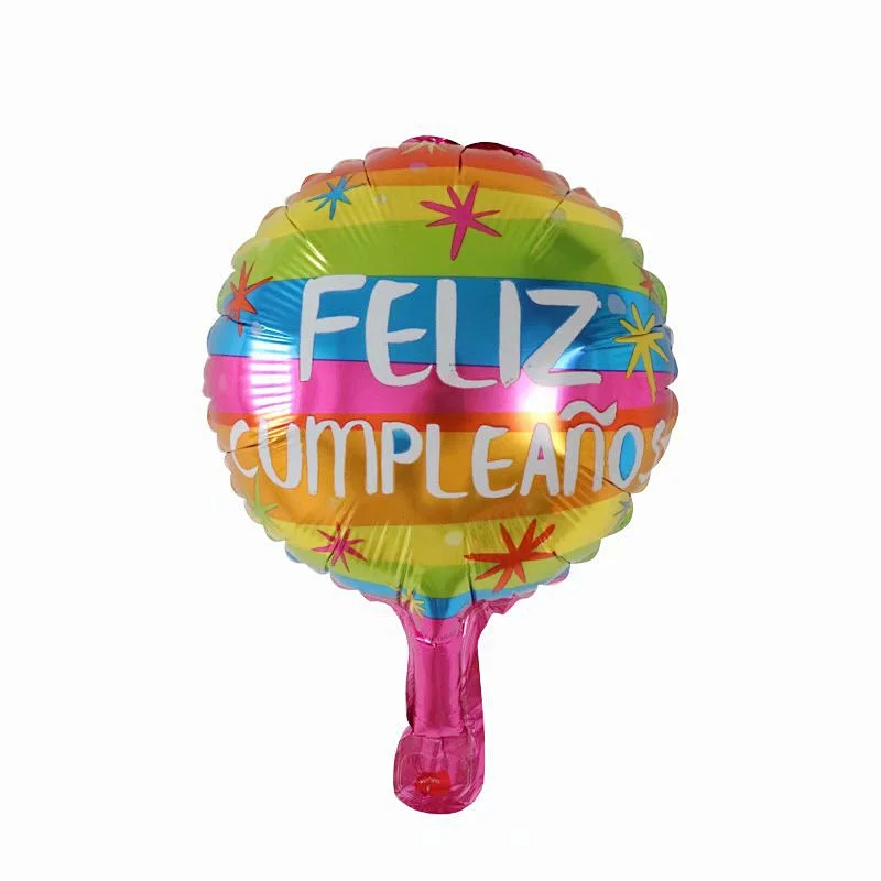 Multi-style 10 inch Spanish Happy Birthday Happy Day Feliz Cumpleanos Feliz Dia Foil Helium Balloons Birthday Party Decorations