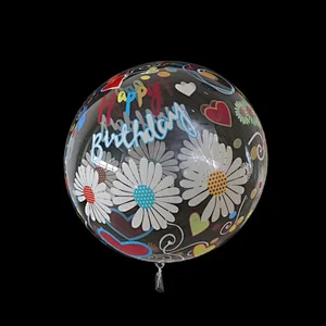 20 inch PVC Transparent Bobo Bubble Helium Balloons Birthday Wedding Party Decorations Globos