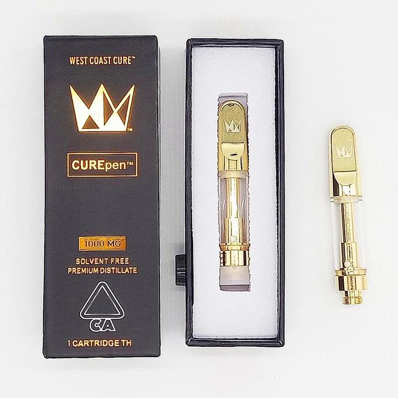 CBD vape 510 thread empty curepen vape carts with black box packing cbd cartridge