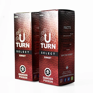 custom 100ml silver foil paper package box for gorilla vaping bottle