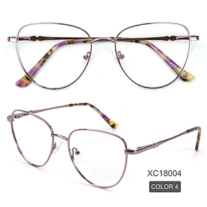 Lasted Style Eyeglasses Fashion Metal 5 color Optical Frame With Certificated