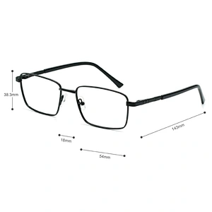 Manufacturers competitive eyeglasses frames brand square Metal Glasses Frames trendy eyewear