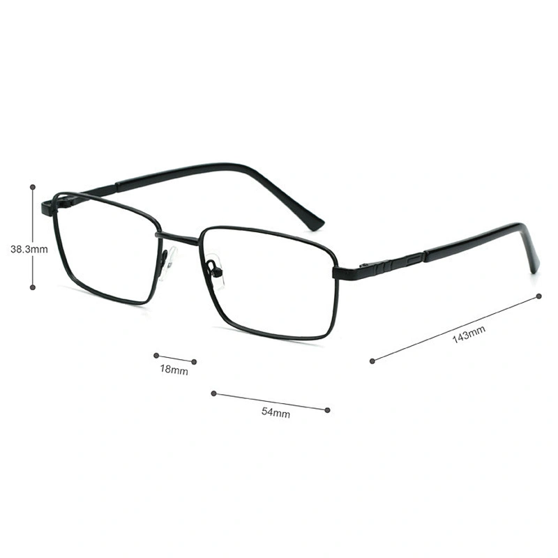 Manufacturers competitive eyeglasses frames brand square Metal Glasses Frames trendy eyewear