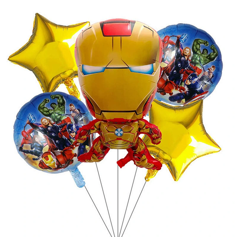 Super Hero Balloon Set Five Piece Party Decoration Supplies Hero Dream Balloon Five Piece Set Suit Balloon