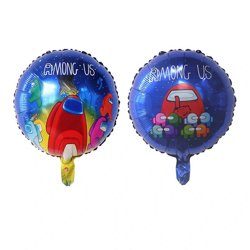 Among Us Game Themed Balloon Set With Happy Birthday Banner Balloon For Boys Birthday Party Decoration