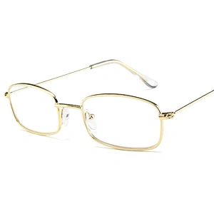 Super hot Eyewear Retro Vintage Sun glasses Cheap Metal Small Retangular Sunglasses