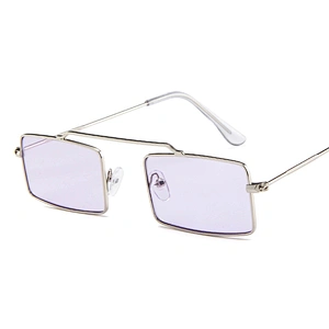 Wholesale Vintage Designer Small Fashion Rectangle Metal Square Trendy Women Shades Sun Glasses Sunglasses 2020 2021