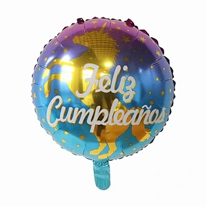 Multi-style 18 inch Spanish Happy Birthday Feliz Cumpleanos Foil Helium Balloons Birthday Party Decorations