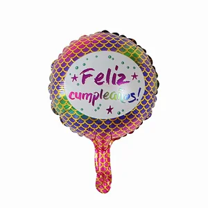 Multi-style 10 inch Spanish Happy Birthday Happy Day Feliz Cumpleanos Feliz Dia Foil Helium Balloons Birthday Party Decorations