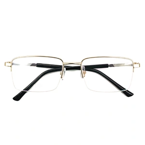 New fashion Custom hot sale square metal blue light blocking spectacle optical frame glasses for men