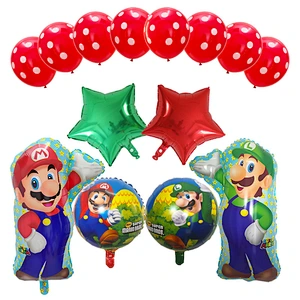 Cartoon Character Super Mario Balloon Sets For  Kids Toys Birthday Party Decoration