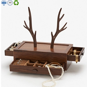 Wooden jewelry display box