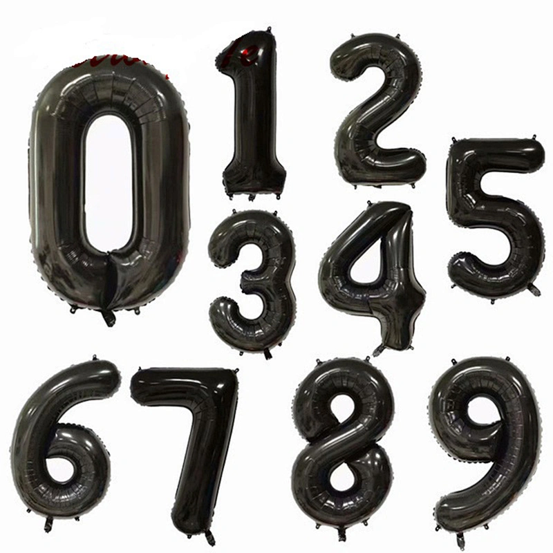 30 Inch Foil Number Balloon From 0 to 9 Digital Balloons For Wedding Birthday Party Decoration Balloons