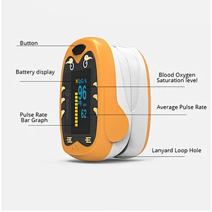 Rechargeable Home Finger Pulse Oximeter OLED Screen Blood Oxygen Saturation Heart Rate Monitor