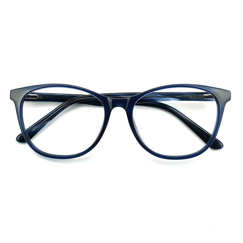 Classic Acetate Round Oversized Frames Optical Eyewear OEM/ODM Eye Glasses