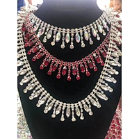 rhinestone chain collar