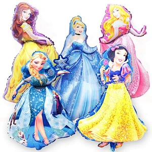 Princess Frozen Foil Helium Balloons Birthday Party Decorations for Girls Women
