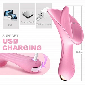 Tongue licking vibrator Lily flower G sport  Clitoris Stimulator sextoy adult toy