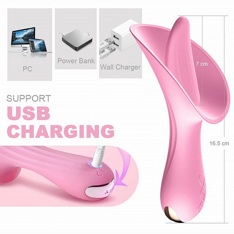 Tongue licking vibrator Lily flower G sport  Clitoris Stimulator sextoy adult toy
