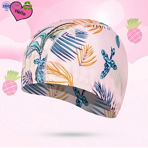 Silicone swimming cap
