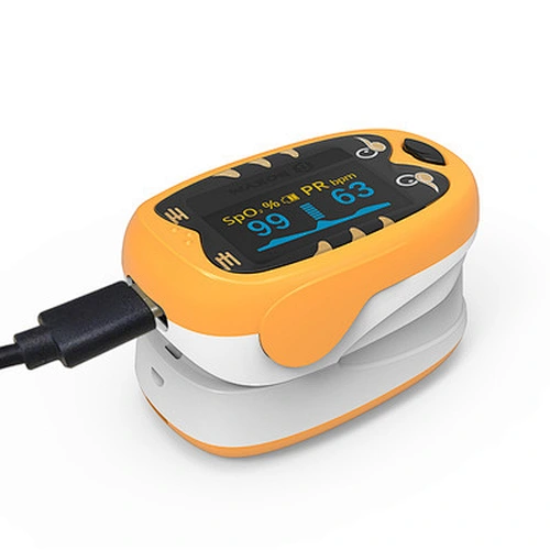 Rechargeable Home Finger Pulse Oximeter OLED Screen Blood Oxygen Saturation Heart Rate Monitor