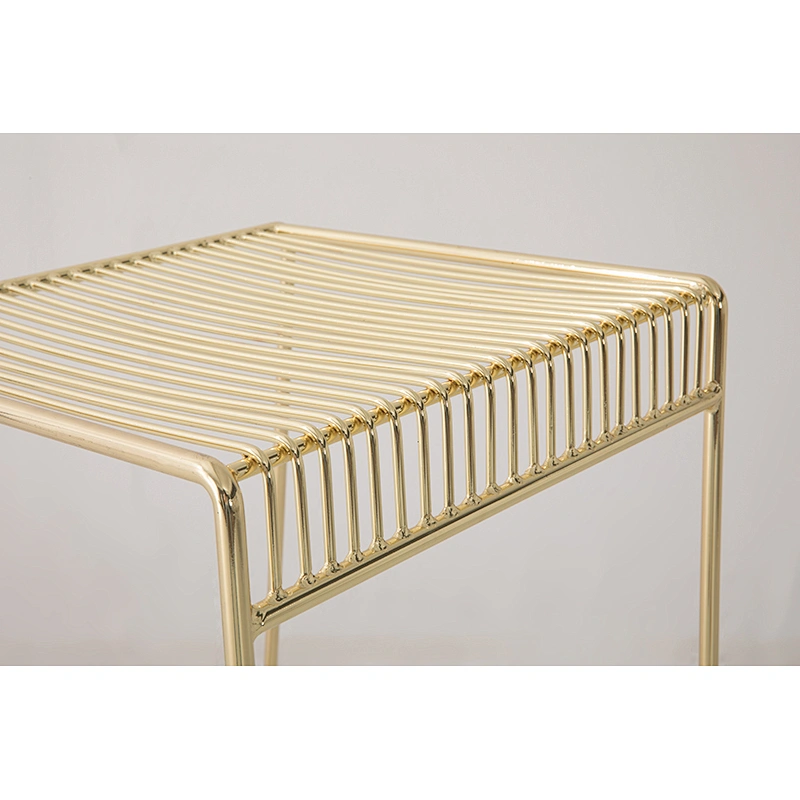 Metal wire stool
