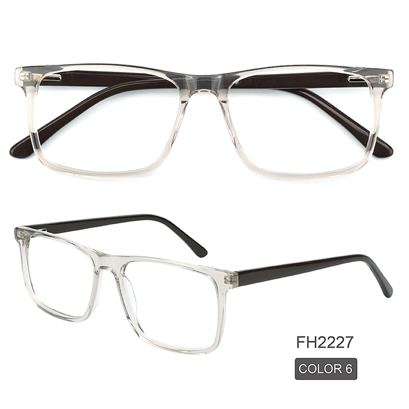 PH2227 Newest trend square acetate full rim black optical eye glasses frames ready goods