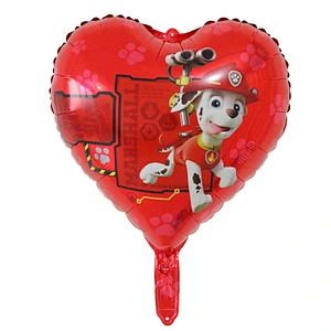 Cartoon Dog Patrol Paw Globos Aluminum Foil Balloon Children Kids Toy Birthday Party Baby Shower Decoration Balloon