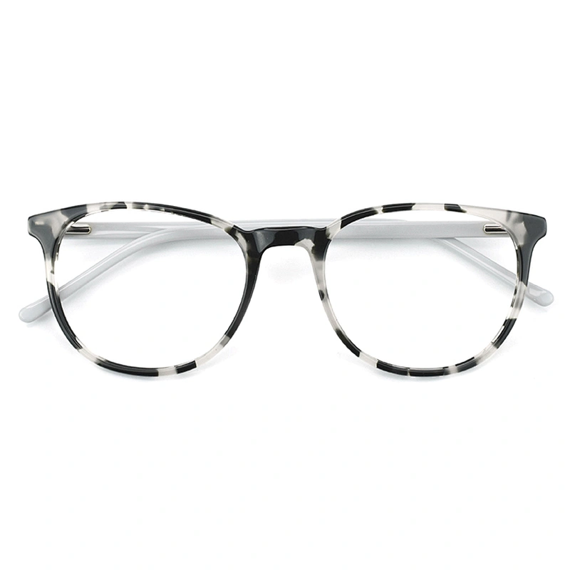 LG070 New look acetate eyewear optical frames with pattern demi