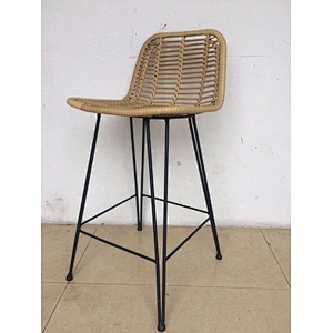 Rattan bar stool