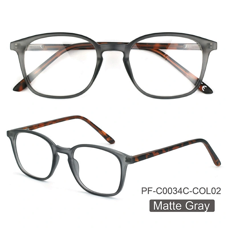 Good Quality CP Optical Frame Square Eyeglasses Vintage Clear Lens Eyewear Prescription Glasses