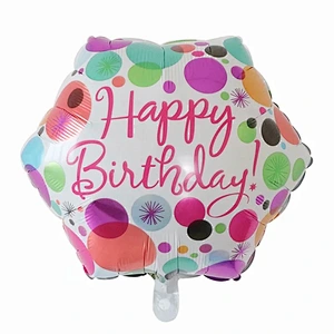 Multi-style 18 inch Happy Birthday Round Foil Helium Balloons Birthday Party Decorations