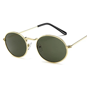 High quality Unisex Luxury Brand Designer Women Bee Oval Sun Glasses Vintage Black 2021 New Fashion Round Sunglasses