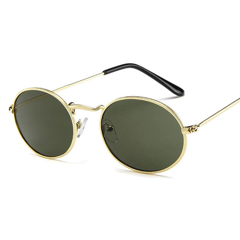 High quality Unisex Luxury Brand Designer Women Bee Oval Sun Glasses Vintage Black 2021 New Fashion Round Sunglasses