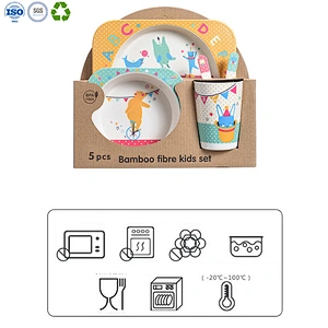 Bamboo Fiber Child Tableware Set