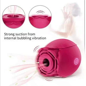 Rose Vagina Sucking Vibrator Nipple Sucker Oral Licking Clitoris Stimulation Powerful Sex Toys for Women femal
