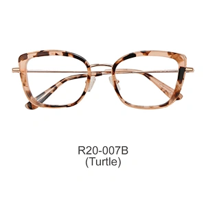 New fashion cat eye women acetate metal optical eyeglasses frames spectacles eyeglasses frames