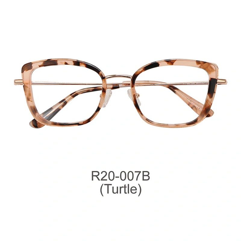 New fashion cat eye women acetate metal optical eyeglasses frames spectacles eyeglasses frames