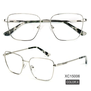Gaming Glasses Anti Blue Light Blocking Protect Eye Metal Square Frame Bluelight Filter Computer Eyeglasses
