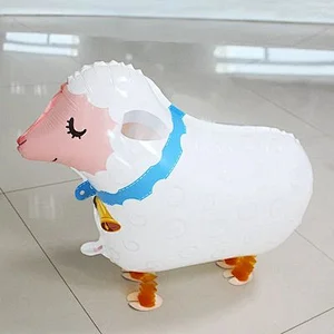 Walking Pet Animal HELIUM Balloons Cute Cat Dog Panda Dinosaur Tiger pet air Ballons birthday party decorations kids and adult