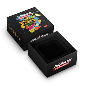 Custom 3/5/7/9ml mini cbd wax oil glass concentrate container wax glass jar packaging box