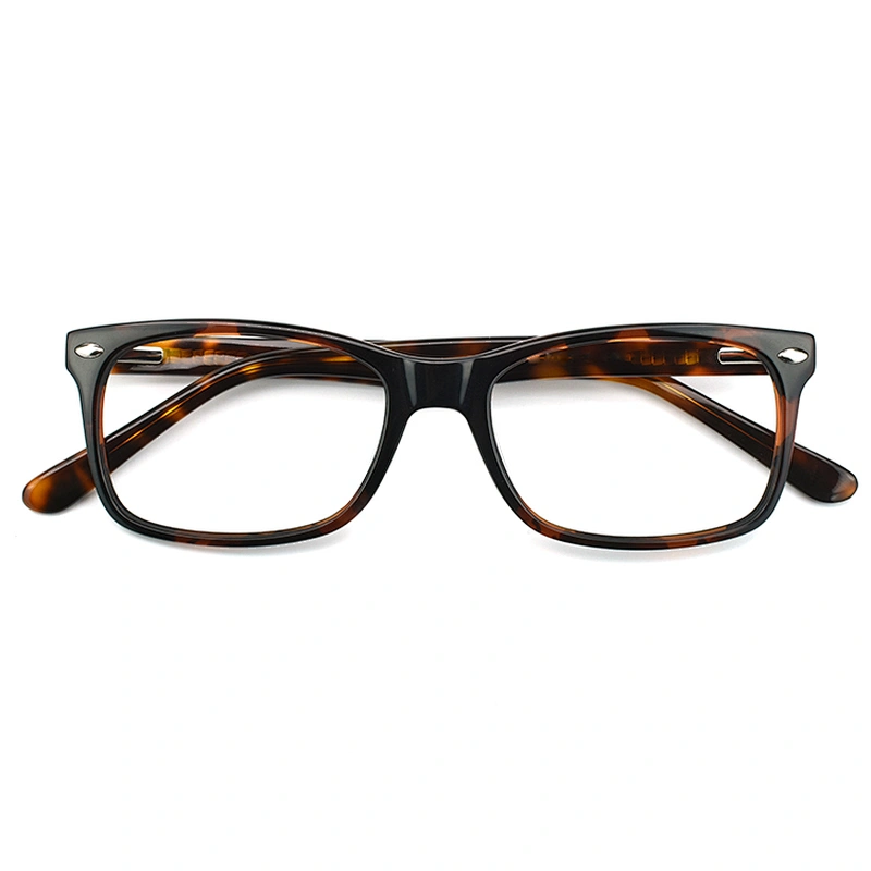 Best Selling Fashion Design Vintage Acetate Eyeglasses square men Optical Frames 2021