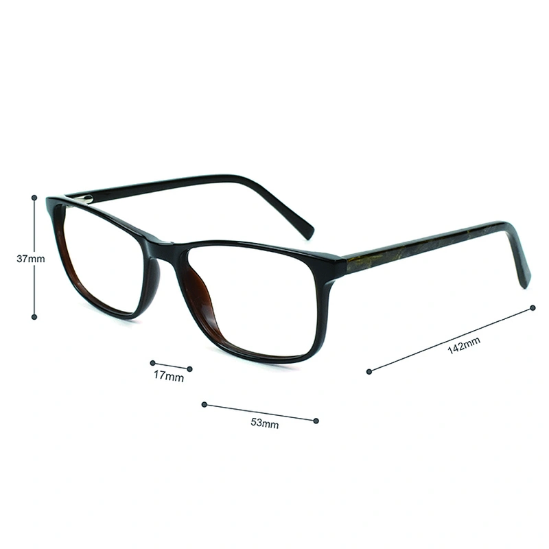 Hot sale fashion optical frame students square shape clear glasses