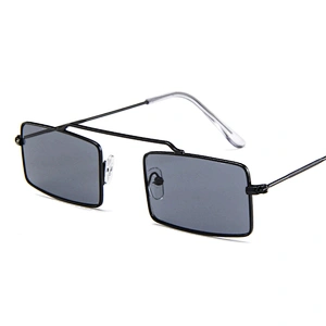 Wholesale Vintage Designer Small Fashion Rectangle Metal Square Trendy Women Shades Sun Glasses Sunglasses 2020 2021