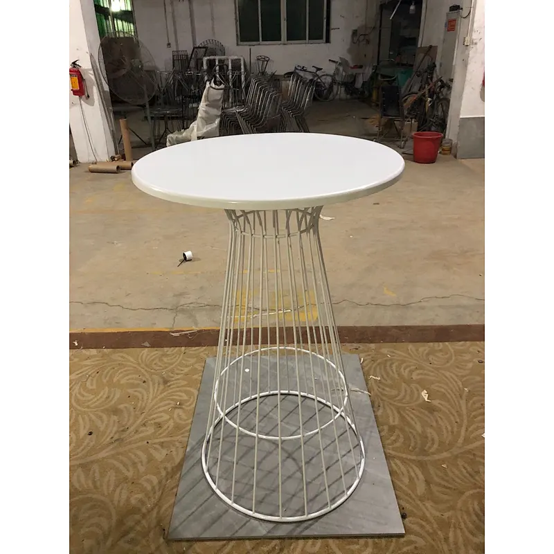 Metal wire bar table