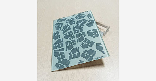 Decorative safety tempered silk screen printed glass panels