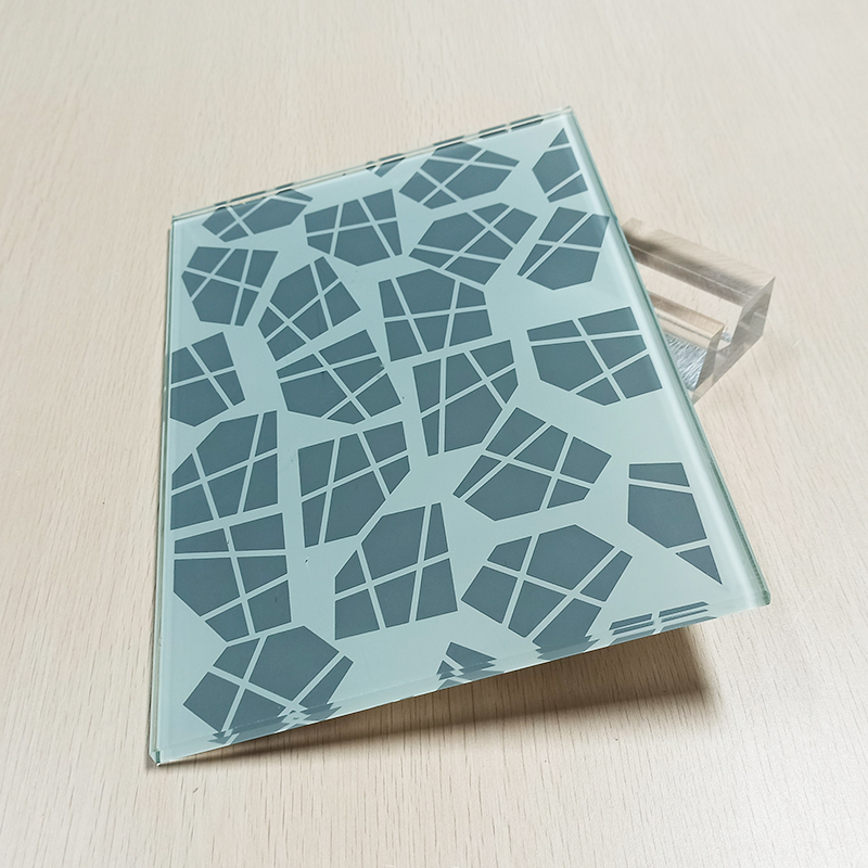 Decorative safety tempered silk screen printed glass  panels