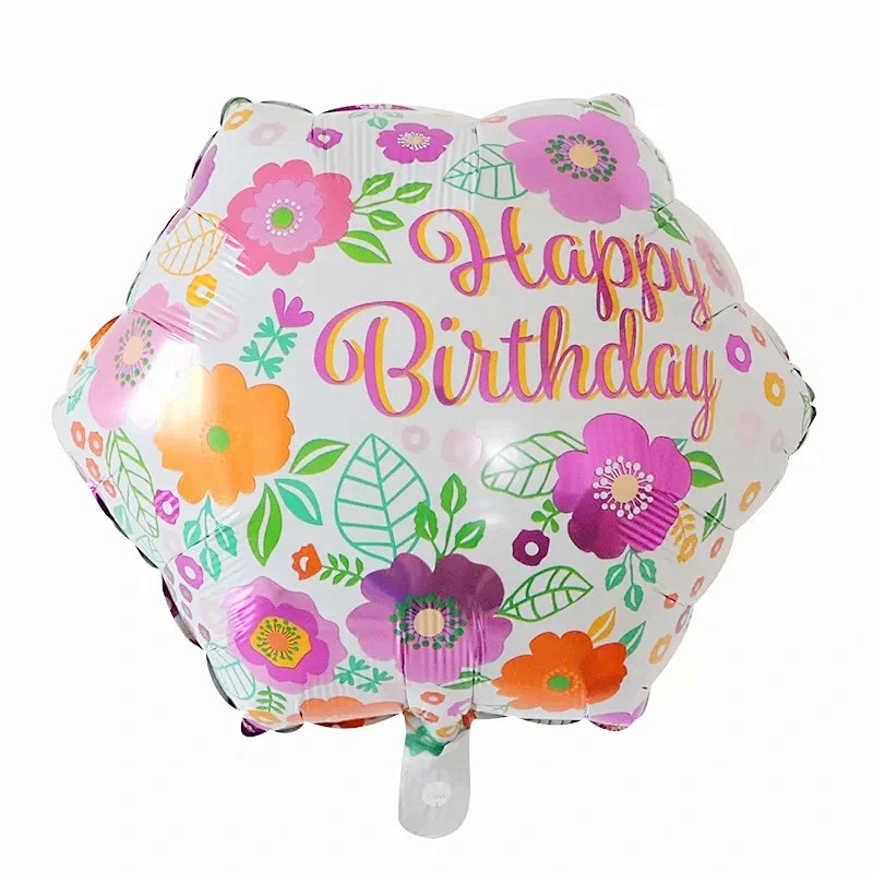 Multi-style 18 inch Happy Birthday Round Foil Helium Balloons Birthday Party Decorations