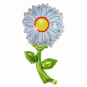 New Design 49*92 cm Rose Sunflower Shaped Foil Helium Balloons Birthday Party Decorations