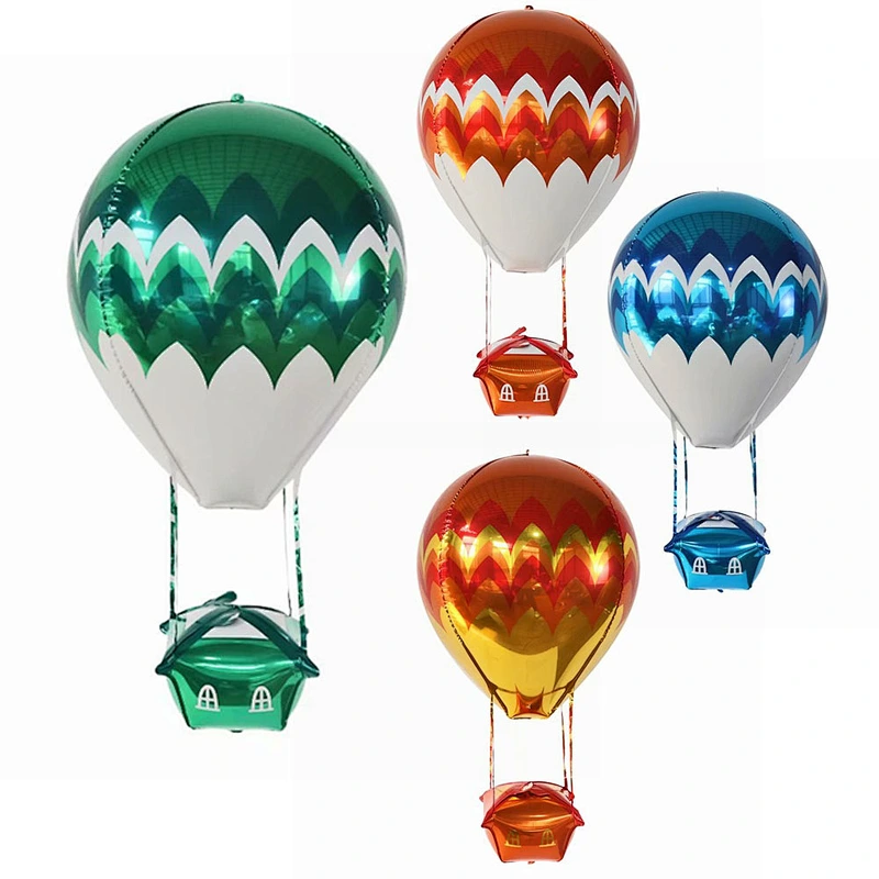 22 inch creative 4D blue hot air foil balloon birthday wedding kids toy balloons party decoration supplies display globos